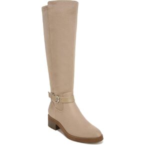 LifeStride Womens Brooks Knee High Riding Boots Beige Faux Leather 6.5 W
