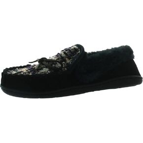 Charter Club Womens Dorenda Suede Cozy Moccasin Slippers Navy 8 Medium (B,M)