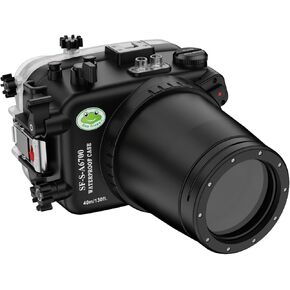Sea frogs Underwater Camera Case Compatible with Sony A6700 for E PZ 16-50mm f/3.5-5.6 OSS IPX8 40m/130ft Maximum Diving Depth Waterproof Camera Housing for Diving, Surfing, Rowing, Skiing