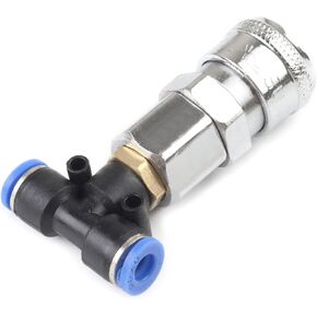 Air Compressor-Pneumatic Tank-Connector Air for Three-Way Joint Air for Tank Straight Through Joint for Trucks & T Air Blow Guns 3-Way Joint-Pneumatic Tank-Connector-Pneumatic Fittings