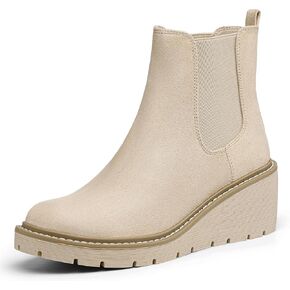 IDIFU IN3 أحذية نسائية بكعب عريض تشيلسي الكاحل قصيرة منخفضة كعب صغير كعب خريفي نعل عروة سهل الارتداء على منصة أحذية نسائية للسيدات زفاف رسمي أنيق مريح أحذية مرنة in Kuwait