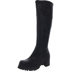 Madden Girl Womens Coretta Stretch Knee-High Boots Black 6.5 Medium (B,M)