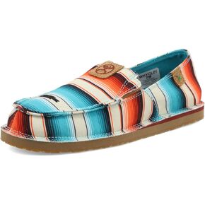 Twisted X Women's Hooey Slip-On, Moc Toe, Sunset Serape, 6.5 M