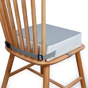 Toddler Booster Seat for Dining Table, Booster Seat for Table, 12.6x3.34 Inch Portable High Chair for Travel, HOSEASCA Compact Lightweight Travel Booster Seat with Adjustable Straps for Baby(Beige)