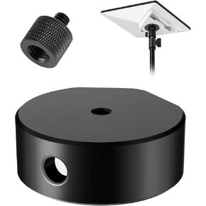 Starlink Mini Tripod Adapter - 1/4" Threaded Aluminum Alloy Tripod Mount Adapter for Starlink Mini - with 1/4" to 3/8" nut Adapter - Compatible with Tripod or Bracket Fixing - Use with Pipe Adapter