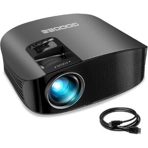 GooDee 4K WiFi Bluetooth Projector - Smart 1080P Projector, Movie Projector, Netflix/Amazn Prime Video Certified, Video Projector For Home Theater Dolby Audio Zoom Portable Projector TV Stick PPT
