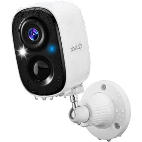 Wireless Security Camera - Outdoor WiFi Security Cameras w/Color Night Vision, AI/PIR Detection, 2-Way Talk, Cloud/SD, Weatherproof, Battery Powered Outdoor Cameras for Home Security Outside