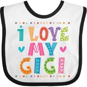 inktastic I Love My Gigi Outfit for Babies Baby Bib