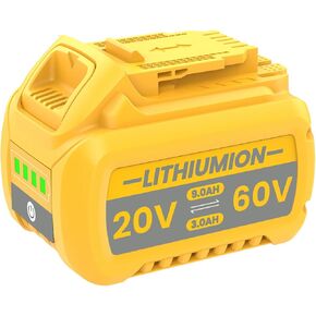 Replacement for Dewalt 20V 60V Flexvolt Battery 9.0Ah Compatible with DCB609 DCB606 DCB612 DCB200 DCB201 DCB203 DCB204 DCB206 DCB207 DCB209 1Pack