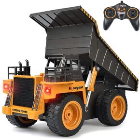 kolegend 22 Channel RC Excavator Metal Shovel Independent Arms 1/14 Scale, Professional Remote Control Construction Vehicles, Boy Toys Best Gift for 8+ Years Old Boys Adults