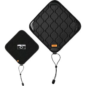 KODAK Camera Wrap Size L 38.5x38.5cm - Water-Resistant, Anti-Scratching and Dust-Free Protective Cloth for SLR Camera, Tele Lens (Black) [ONE Item]