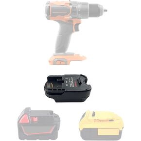 Adapter for Ridgid/AEG 18v Cordless Tools Fits for DeWalt for Milwaukee 18v/20v Li-ion Battery Converter, for DeWalt 20v MAX XR DCB203 DCB205, for Milwaukee M18 Battery