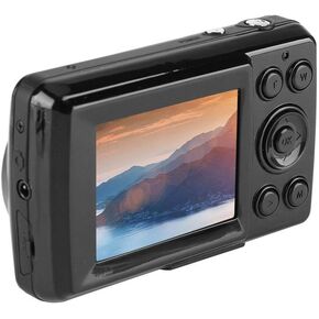 16MP 720P 30FPS Digital Camera, 3.74 x 2.16 x 0.98inch Digital Video Camera 4X Zoom Camera for Kids Beginners Teenagers (Black)