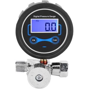 Air Pressure Regulator, ANGGREK Pneumatic Air Regulator Control Valve Digital Pressure Gauge Regulating 1/4in Replacement for Spray Gun
