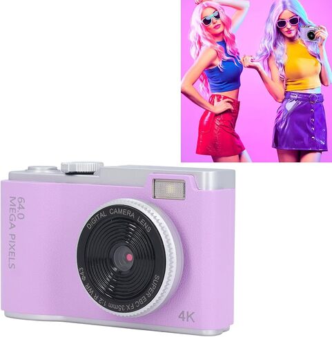 Digital Camera for Photography, Autofocus 48MP Vlogging Camera for YouTube with 2.4in Screen, 16X Digital Zoom, Compact Travel Camera, Flash, Anti Shake, for Teens Adult Beginner in Saudi Arabia