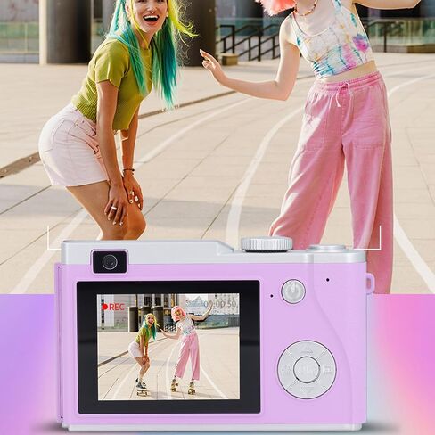 Digital Camera for Photography, Autofocus 48MP Vlogging Camera for YouTube with 2.4in Screen, 16X Digital Zoom, Compact Travel Camera, Flash, Anti Shake, for Teens Adult Beginner in Saudi Arabia