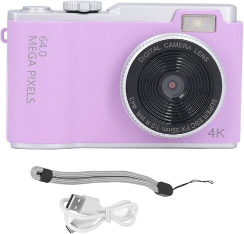 Digital Camera for Photography, Autofocus 48MP Vlogging Camera for YouTube with 2.4in Screen, 16X Digital Zoom, Compact Travel Camera, Flash, Anti Shake, for Teens Adult Beginner in Saudi Arabia