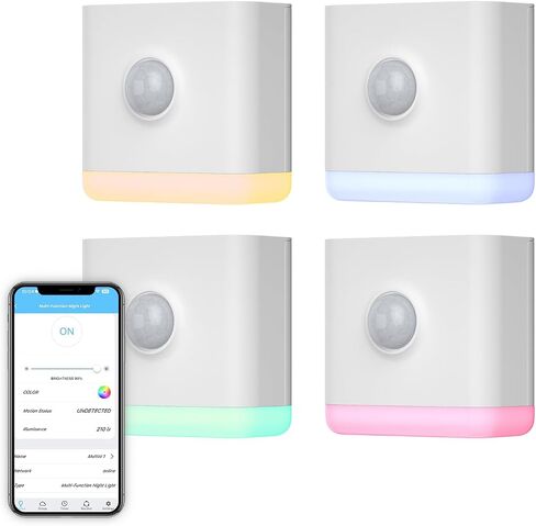THIRDREALITY Multi-Function Night Light, Zigbee Repeater, 3-in-1 Combines a Motion Sensor, a Illumination Sensor and RGB Color Night Light, 1-100% Adjustable Brightness, Zigbee hub Required in Saudi Arabia