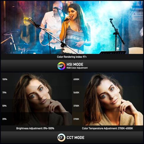 لوحة إضاءة الفيديو GVM RGB LED، مصابيح فيديو الاستوديو مع مجموعات الإضاءة، 2700K-6500K قابلة للتعتيم، مجموعة إضاءة الإخراج المستمر مع 18900lux/0.5m، 8 تأثيرات مشاهد، التحكم في التطبيق مناسب للتصوير الفوتوغرافي in Kuwait