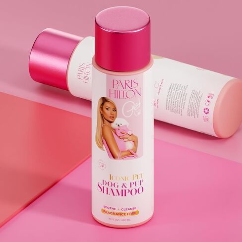 شامبو باريس هيلتون للكلاب - شامبو للحيوانات الأليفة برائحة البرغموت للكلاب والجراء، الشوفان المغذي والصبار، 480 مل - شامبو فاخر للكلاب من جميع السلالات in Kuwait