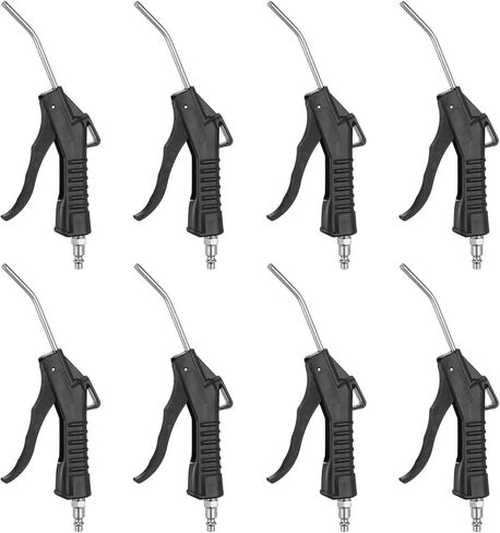 HARFINGTON 8pcs Air Blow Gun High Flow Air Compressor Blow Gun with 1/4" NPT Male Air Plug and Angled Bent for Industrial Household Air Tools Removing Dust Cleaning in Saudi Arabia