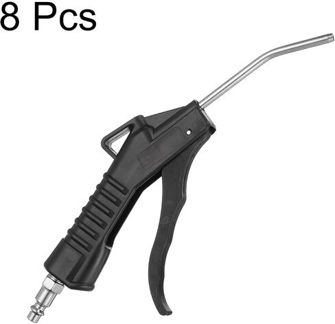 HARFINGTON 8pcs Air Blow Gun High Flow Air Compressor Blow Gun with 1/4" NPT Male Air Plug and Angled Bent for Industrial Household Air Tools Removing Dust Cleaning in Saudi Arabia