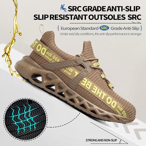 Non Slip Steel Toe Shoes for Men Women Comfortable Work Shoes Lightweight Safety Composite Toe Shoes in Kuwait