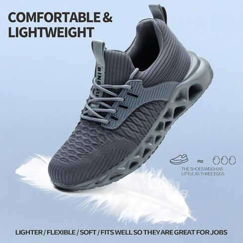 Non Slip Steel Toe Shoes for Men Women Comfortable Work Shoes Lightweight Safety Composite Toe Shoes in Kuwait