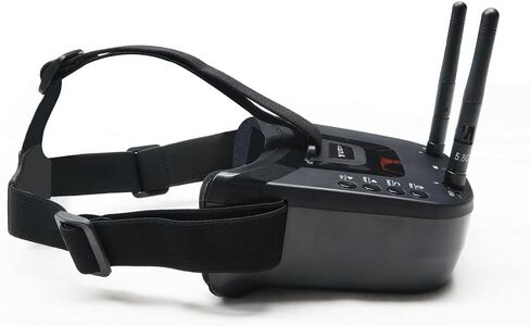 YueLi FPV Goggles VR009 سماعة فيديو 5.8G 40CH HD 3 بوصة 16:9 عرض 5.8 جيجا هرتز نظارات FPV صغيرة لملحقات DJI Avata Drone لـ FPV Quadcopter Drone Quadcopters FPV Racing (أسود) in Kuwait