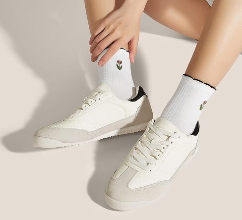 LUCKY STEP Women's Fashion Sneakers Tennis Shoes Casual Neutral Comfortable Walking Shoes Running Trendy Gym Workout Shoes in Kuwait