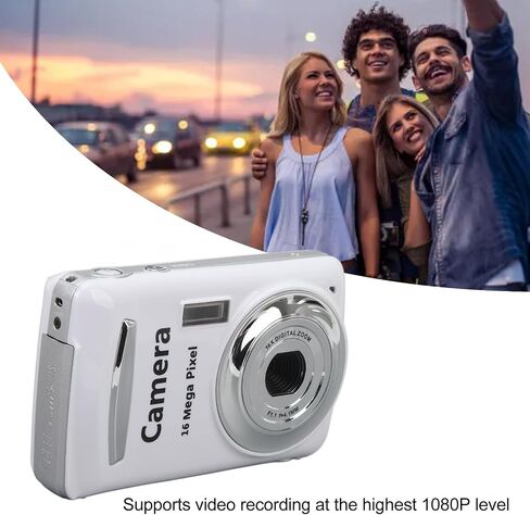 VBESTLIFE Digital Camera, 1080P Kids Camera 16MP Auto Focus Digital Point and Shoot Camera with 16X Zoom Anti Shake, 2.4 in Screen, for Kid Student Children Teen Girl Boy () in Saudi Arabia