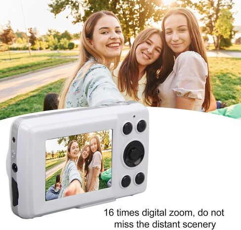 VBESTLIFE Digital Camera, 1080P Kids Camera 16MP Auto Focus Digital Point and Shoot Camera with 16X Zoom Anti Shake, 2.4 in Screen, for Kid Student Children Teen Girl Boy () in Saudi Arabia