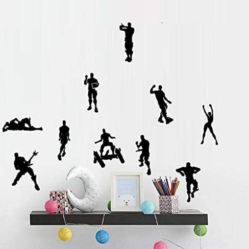 ملصقات ألعاب للملصقات الجدارية، ملصقات جدارية للألعاب، ملحقات ديكور للرقص، حضانة الأولاد، غرفة نوم الفينيل، المنزل، غرفة اللعب... (Fortinte - Dancing) in Saudi Arabia