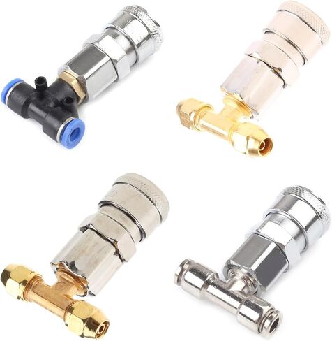 Air Compressor-Pneumatic Tank-Connector Air for Three-Way Joint Air for Tank Straight Through Joint for Trucks & T Air Blow Guns 3-Way Joint-Pneumatic Tank-Connector-Pneumatic Fittings in Kuwait