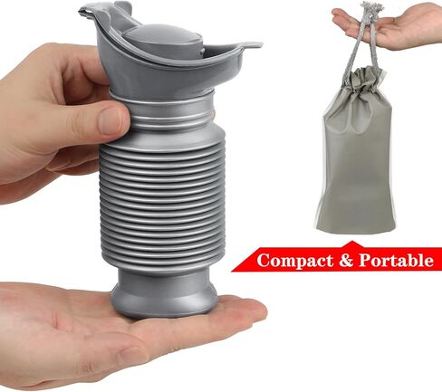 Pee Bottles For Men, Collapsible Pee Bottle With Disposable Bags, Portable Emergency Urinal For Men And Women, 750ml, Leakproof, 2-Pack Set Pee Bottle Suitable For Road Trips, Camping And Traffic Jams in Saudi Arabia