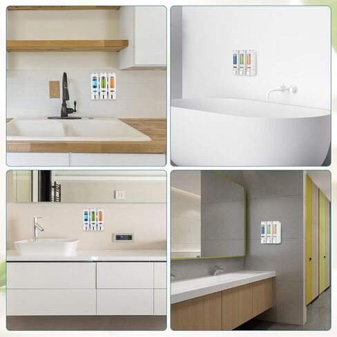 Shampoo and Conditioner Dispenser,Shower Shampoo Dispenser 3 Chamber No Drilled Shampoo Dispenser for Shower Wall Mounted Shower Dispenser Body Wash Dispenser for Bathroom Kitchen Hotel,White in Kuwait