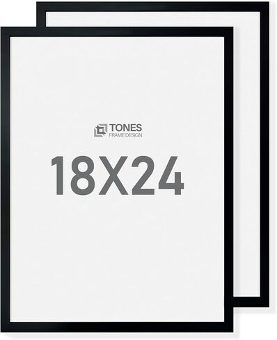 مجموعة إطارات صور مقاس 11 × 17 مكونة من 4 قطع، إطار صورة أسود مقاس 11 × 17 مع زجاج شبكي، إطار ملصق لعرض التثبيت على الحائط رأسيًا أو أفقيًا in Kuwait