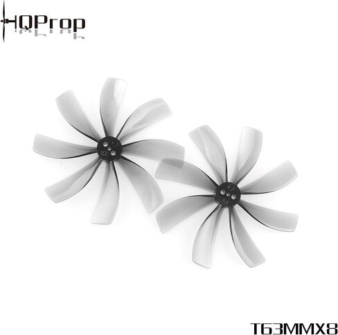 16 قطعة HQProp T63MMX8 باللون الرمادي الفاتح لـ MicroWhoop وCinewhoop in Kuwait