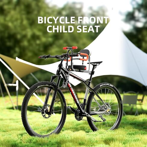 Child Bike Seat - Front Mount, Kids Bike Seat for Adult Bike,Retractable Baby Bike Seat Front Mounted, Toddler Bike Seat for Children 2~6 Years in Kuwait