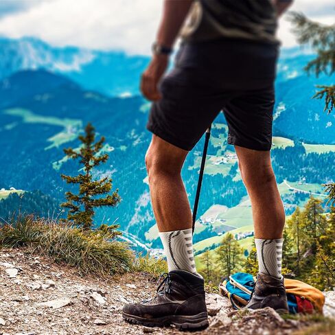 BULLIANT Men Socks, Athletic Compression Crew Socks Cushioned for Men Running Sports Hiking Fishing Arch Support in Kuwait