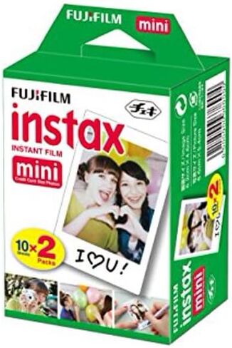 Fujifilm Instax Mini 12 Instant Camera with Fujifilm Instant Mini Film (20 Sheets) with Accessories Including Compatible Case with Strap, Photo Album, Stickers, Frames Bundle (Pink) in Saudi Arabia