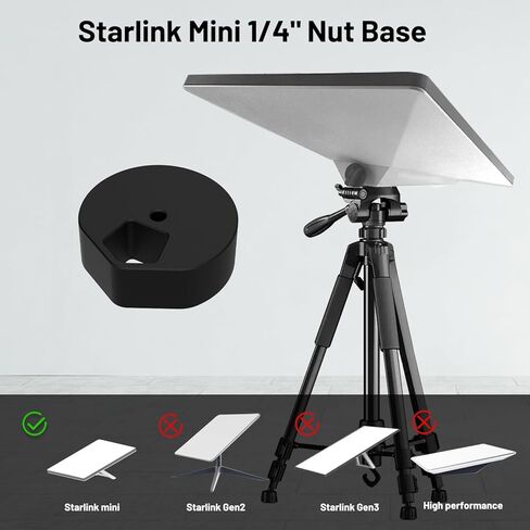 Starlink Mini Tripod Mounting Adapter,Tailored for 1/4 Nuts,1/4 "to 20 and 3/8" to 16 Threads,Compatible with Most Tripod Sizes in Saudi Arabia