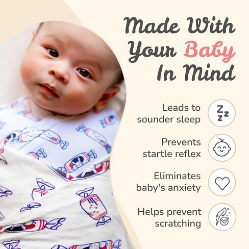 Organic Cotton and Bamboo Rayon Muslin Swaddle Blankets, Set of X (Bunny Candy) in Saudi Arabia