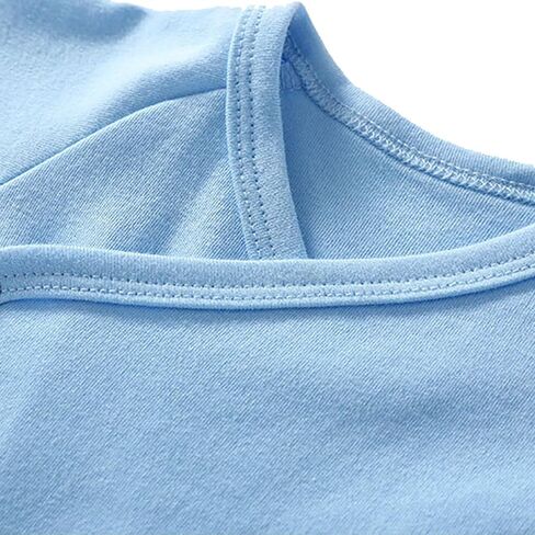 Unisex-Baby Side Snap Long-Sleeve 3-Pack Bodysuit 100% Organic Cotton New Born Clothes Infant Boy And Girl Thermal Shirt in Saudi Arabia