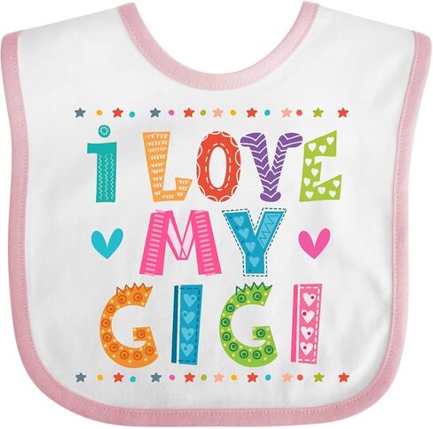 inktastic I Love My Gigi Outfit for Babies Baby Bib in Saudi Arabia