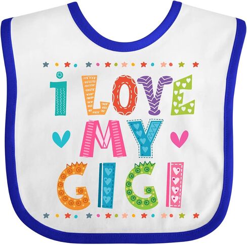 inktastic I Love My Gigi Outfit for Babies Baby Bib in Saudi Arabia