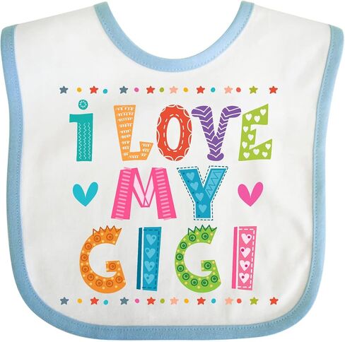inktastic I Love My Gigi Outfit for Babies Baby Bib in Saudi Arabia