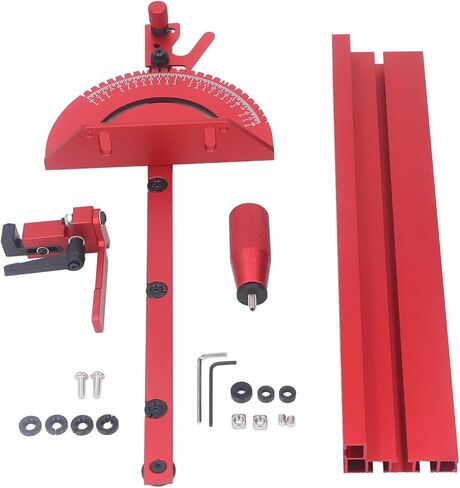 Precision Miter Gauge for Table Saw, Standard Slot 3/4x 3/8, Table Saw Miter Gauge Fence System Includes Aluminum Miter Fence, Repetitive Cut Flip Stop for Woodworking Tools in Saudi Arabia