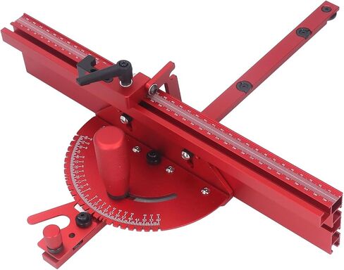 Precision Miter Gauge for Table Saw, Standard Slot 3/4x 3/8, Table Saw Miter Gauge Fence System Includes Aluminum Miter Fence, Repetitive Cut Flip Stop for Woodworking Tools in Saudi Arabia