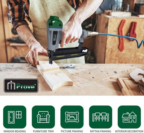 حزمة متعددة من مسامير MProve شديدة التحمل مقاس 18 بوصة 1 بوصة (25 مم)، 1-3/8 بوصة (35 مم)، 1-3/4 بوصة (45 مم) و2 بوصة (51 مم) مسامير براد مجلفنة كهربائيًا [2000 مسمار] in Kuwait